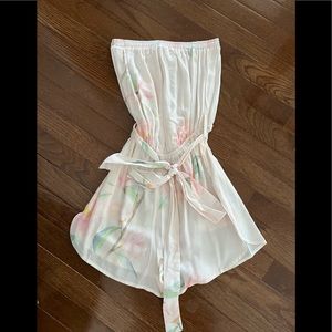 NWOT Unworn Plum Pretty Sugar Strapless Floral Romper
